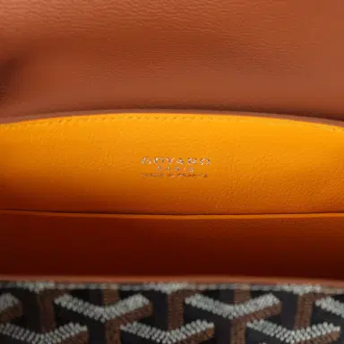 goyard Goyard Saigon Souple Mini Bag Black and Brown Goyardine Canvas Palladium Hardware | Thumbnail 8 goyard Goyard Saigon Souple Mini Bag Black and Brown Goyardine Canvas Palladium Hardware | Thumbnail 8