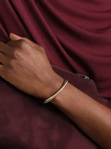 David Yurman Crossover 18-karat Gold Diamond Cuff | Thumbnail 2 David Yurman Crossover 18-karat Gold Diamond Cuff | Thumbnail 2