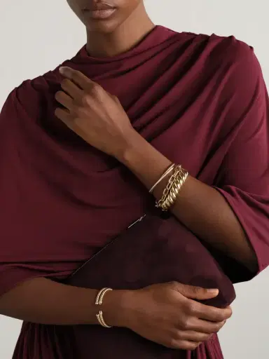 David Yurman Crossover 18-karat Gold Diamond Cuff | Thumbnail 5 David Yurman Crossover 18-karat Gold Diamond Cuff | Thumbnail 5