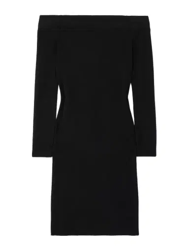 Tom Ford Off-the-shoulder Cashmere And Silk-blend Dress | Thumbnail 1 Tom Ford Off-the-shoulder Cashmere And Silk-blend Dress | Thumbnail 1