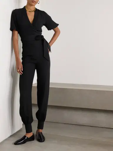 Loro Piana Clancy Cropped Silk-cady Wrap Shirt | Thumbnail 2 Loro Piana Clancy Cropped Silk-cady Wrap Shirt | Thumbnail 2