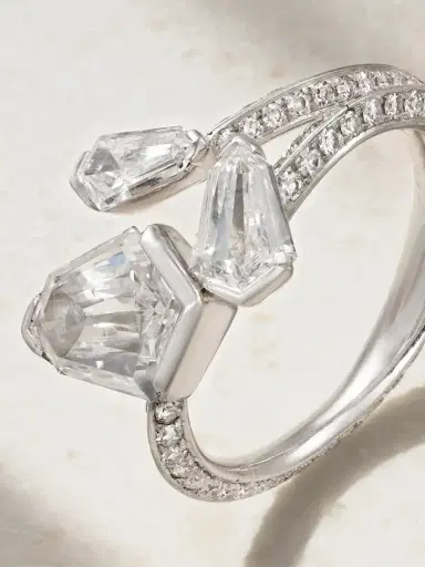 David Morris 18-karat White Gold Diamond Ring | Thumbnail 4 David Morris 18-karat White Gold Diamond Ring | Thumbnail 4