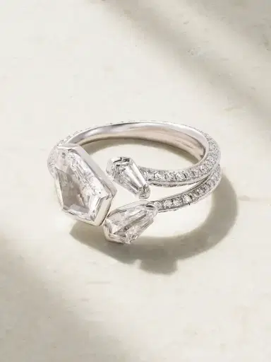 David Morris 18-karat White Gold Diamond Ring | Thumbnail 1 David Morris 18-karat White Gold Diamond Ring | Thumbnail 1