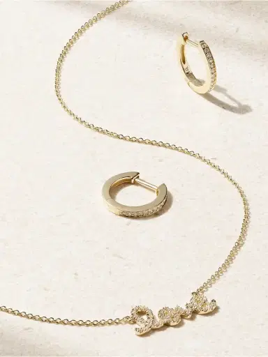Sydney Evan 14-karat Gold, Diamond And Velvet Jewelry Set | Thumbnail 2 Sydney Evan 14-karat Gold, Diamond And Velvet Jewelry Set | Thumbnail 2