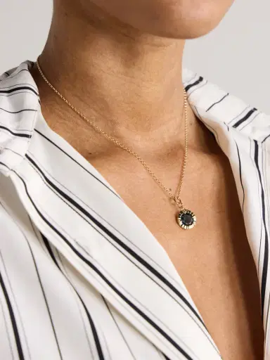 Foundrae Internal Compass Belcher Chain 18-karat Gold Topaz Necklace | Thumbnail 2 Foundrae Internal Compass Belcher Chain 18-karat Gold Topaz Necklace | Thumbnail 2