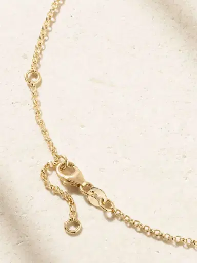Foundrae Internal Compass Belcher Chain 18-karat Gold Topaz Necklace | Thumbnail 3 Foundrae Internal Compass Belcher Chain 18-karat Gold Topaz Necklace | Thumbnail 3