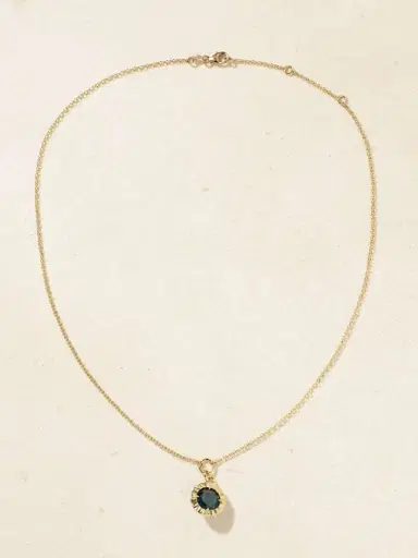 Foundrae Internal Compass Belcher Chain 18-karat Gold Topaz Necklace | Thumbnail 4 Foundrae Internal Compass Belcher Chain 18-karat Gold Topaz Necklace | Thumbnail 4