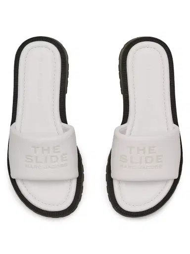 Marc Jacobs Women's The Slide Leather Sandals - Bright White - Size 11 | Thumbnail 4 Marc Jacobs Women's The Slide Leather Sandals - Bright White - Size 11 | Thumbnail 4