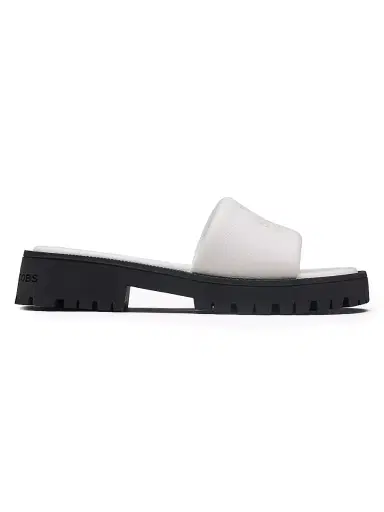 Marc Jacobs Women's The Slide Leather Sandals - Bright White - Size 11 | Thumbnail 1 Marc Jacobs Women's The Slide Leather Sandals - Bright White - Size 11 | Thumbnail 1