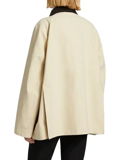 TOTEME Women's Summer Country Wax Cotton Jacket - Peanut - Size 8 | Thumbnail 5 TOTEME Women's Summer Country Wax Cotton Jacket - Peanut - Size 8 | Thumbnail 5
