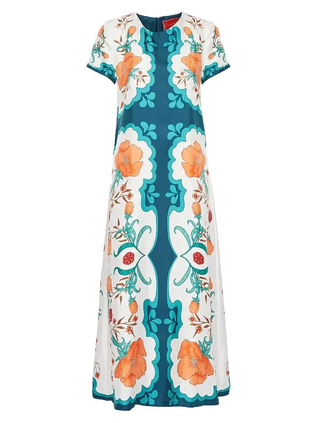 Women's Swing Dress - Morpheus Placee Orange Women's Swing Dress - Morpheus Placee Orange