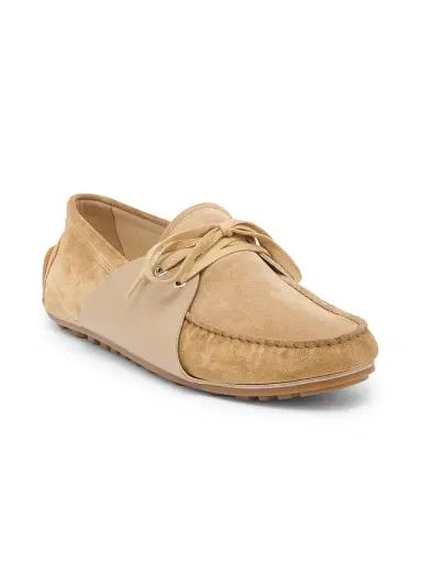 MOSCHINO Men's Suede Driving Loafers - Beige - Size 11 | Thumbnail 2 MOSCHINO Men's Suede Driving Loafers - Beige - Size 11 | Thumbnail 2