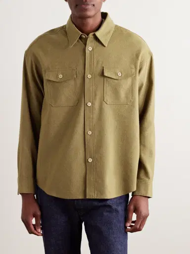 Visvim Wool and Linen-Blend Overshirt - Men | Thumbnail 3 Visvim Wool and Linen-Blend Overshirt - Men | Thumbnail 3