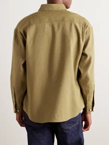 Visvim Wool and Linen-Blend Overshirt - Men | Thumbnail 4 Visvim Wool and Linen-Blend Overshirt - Men | Thumbnail 4