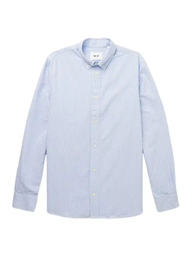 Colby 5910 Button-Down Collar Logo-Embroidered Striped Organic Cotton Shirt - Men Colby 5910 Button-Down Collar Logo-Embroidered Striped Organic Cotton Shirt - Men