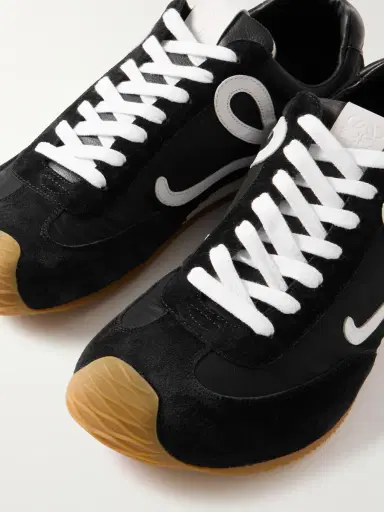 Loewe Ballet Runner 2.0 Logo-Appliquéd Shell, Suede and Leather Sneakers - Men | Thumbnail 5 Loewe Ballet Runner 2.0 Logo-Appliquéd Shell, Suede and Leather Sneakers - Men | Thumbnail 5