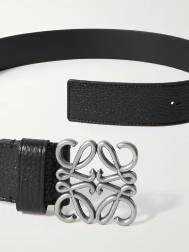Loewe Anagram 4cm Leather Belt - Men | Thumbnail 2 Loewe Anagram 4cm Leather Belt - Men | Thumbnail 2