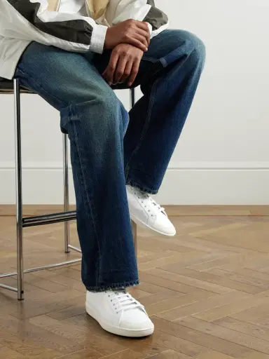 Saint Laurent Gym Low Logo-Print Leather Sneakers - Men | Thumbnail 2 Saint Laurent Gym Low Logo-Print Leather Sneakers - Men | Thumbnail 2