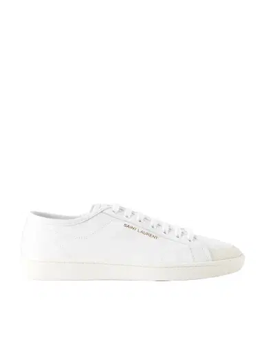 Saint Laurent Gym Low Logo-Print Leather Sneakers - Men | Thumbnail 1 Saint Laurent Gym Low Logo-Print Leather Sneakers - Men | Thumbnail 1