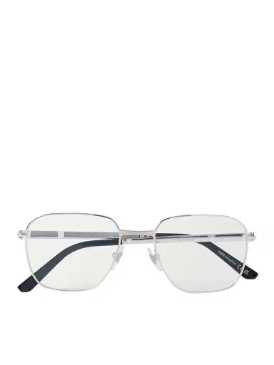 Cartier Eyewear Santos de Cartier D-Frame Silver-Tone Titanium Optical Glasses - Men | Thumbnail 1 Cartier Eyewear Santos de Cartier D-Frame Silver-Tone Titanium Optical Glasses - Men | Thumbnail 1