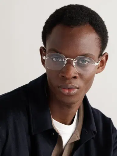 Cartier Eyewear Santos de Cartier Rimless D-Frame Silver-Tone Optical Glasses - Men | Thumbnail 2 Cartier Eyewear Santos de Cartier Rimless D-Frame Silver-Tone Optical Glasses - Men | Thumbnail 2