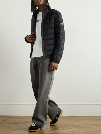 Moncler Slim-Fit Logo-Appliquéd Padded Shell Down Jacket - Men | Thumbnail 2 Moncler Slim-Fit Logo-Appliquéd Padded Shell Down Jacket - Men | Thumbnail 2
