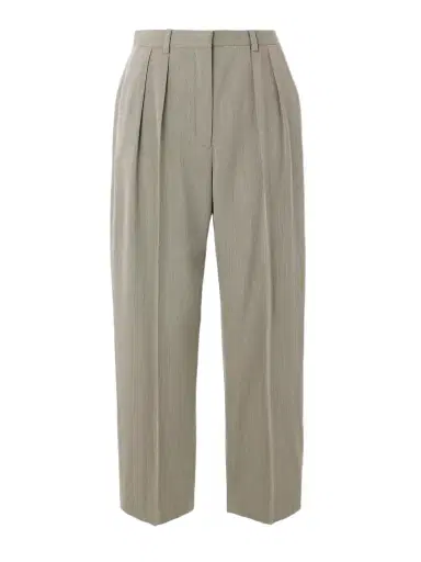 Loro Piana Hudson Cropped Pleated Wool Tapered Pants | Thumbnail 1 Loro Piana Hudson Cropped Pleated Wool Tapered Pants | Thumbnail 1