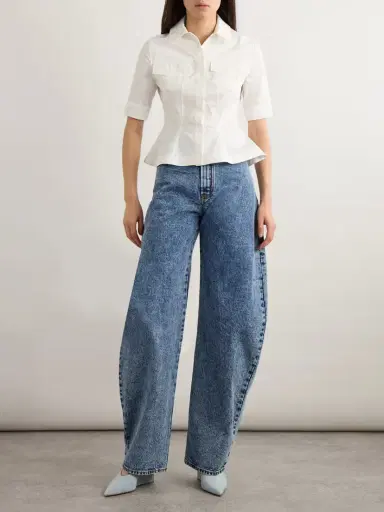 Alaïa High-rise Barrel-leg Jeans | Thumbnail 2 Alaïa High-rise Barrel-leg Jeans | Thumbnail 2