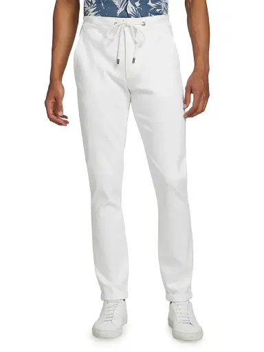 Paige Men's Fraser Drawstring Slim-Fit Pants - Atlantic Frost | Thumbnail 3 Paige Men's Fraser Drawstring Slim-Fit Pants - Atlantic Frost | Thumbnail 3