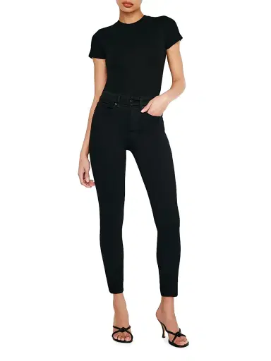 Good American Women's Good Legs Crop Skinny Jeans - Black | Thumbnail 2 Good American Women's Good Legs Crop Skinny Jeans - Black | Thumbnail 2