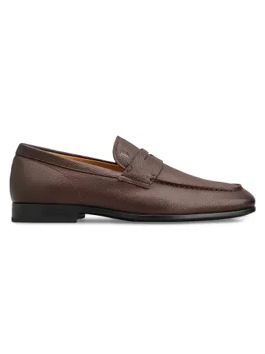 Tod's Men's Logo-Detailed Leather Loafers - Castagna - Size 13 | Thumbnail 1 Tod's Men's Logo-Detailed Leather Loafers - Castagna - Size 13 | Thumbnail 1