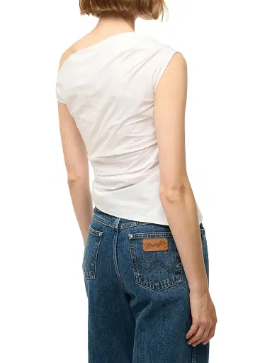 Staud Women's Phare Gathered Top - White - Size 0 | Thumbnail 5 Staud Women's Phare Gathered Top - White - Size 0 | Thumbnail 5