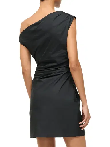 Staud Women's Phare Gathered Minidress - Black | Thumbnail 5 Staud Women's Phare Gathered Minidress - Black | Thumbnail 5