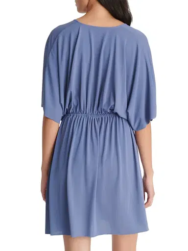 Eres Women's Naïa Plunging V-Neck Jersey Minidress - Sirene - Size Large | Thumbnail 4 Eres Women's Naïa Plunging V-Neck Jersey Minidress - Sirene - Size Large | Thumbnail 4