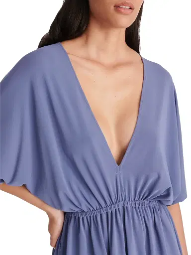 Eres Women's Naïa Plunging V-Neck Jersey Minidress - Sirene - Size Large | Thumbnail 5 Eres Women's Naïa Plunging V-Neck Jersey Minidress - Sirene - Size Large | Thumbnail 5