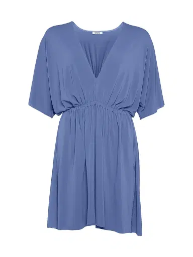 Eres Women's Naïa Plunging V-Neck Jersey Minidress - Sirene - Size Large | Thumbnail 1 Eres Women's Naïa Plunging V-Neck Jersey Minidress - Sirene - Size Large | Thumbnail 1