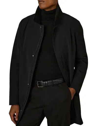 Reiss Men's Logan Layered Jacket - Navy | Thumbnail 3 Reiss Men's Logan Layered Jacket - Navy | Thumbnail 3