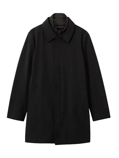 Reiss Men's Logan Layered Jacket - Navy | Thumbnail 1 Reiss Men's Logan Layered Jacket - Navy | Thumbnail 1