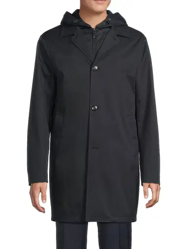 Canali Men's Touch 3-in-1 Hooded Jacket - Dark Blue | Thumbnail 3 Canali Men's Touch 3-in-1 Hooded Jacket - Dark Blue | Thumbnail 3