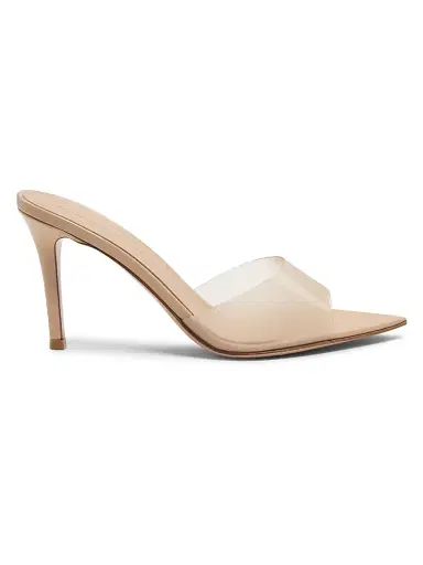 Gianvito Rossi Women's Elle 85MM Stilleto-Heel Mules - Beige - Size 11.5 | Thumbnail 1 Gianvito Rossi Women's Elle 85MM Stilleto-Heel Mules - Beige - Size 11.5 | Thumbnail 1