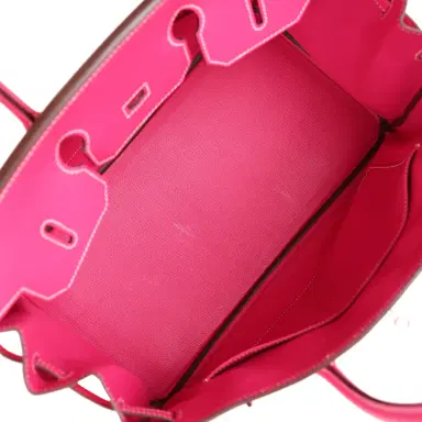 HERMÈS Pre-owned Hermes Birkin 35 Rose Tyrien Epsom Palladium Hardware | Thumbnail 8 HERMÈS Pre-owned Hermes Birkin 35 Rose Tyrien Epsom Palladium Hardware | Thumbnail 8