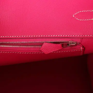 HERMÈS Pre-owned Hermes Birkin 35 Rose Tyrien Epsom Palladium Hardware | Thumbnail 9 HERMÈS Pre-owned Hermes Birkin 35 Rose Tyrien Epsom Palladium Hardware | Thumbnail 9