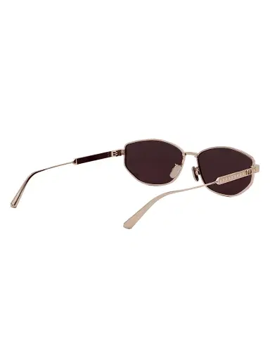 Dior Women's Cannage B1U Oval Sunglasses - Rose Gold Bordeaux | Thumbnail 6 Dior Women's Cannage B1U Oval Sunglasses - Rose Gold Bordeaux | Thumbnail 6