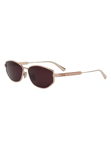 Dior Women's Cannage B1U Oval Sunglasses - Rose Gold Bordeaux | Thumbnail 1 Dior Women's Cannage B1U Oval Sunglasses - Rose Gold Bordeaux | Thumbnail 1