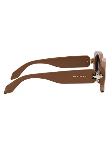 BVLGARI Women's Serpenti Forever 52MM Oval Sunglasses - Light Brown Smoke | Thumbnail 7 BVLGARI Women's Serpenti Forever 52MM Oval Sunglasses - Light Brown Smoke | Thumbnail 7