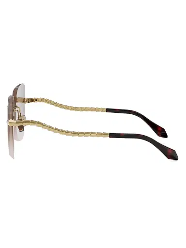 BVLGARI Women's Serpenti Viper 59MM Geometric Sunglasses - Black Gold Brown | Thumbnail 3 BVLGARI Women's Serpenti Viper 59MM Geometric Sunglasses - Black Gold Brown | Thumbnail 3
