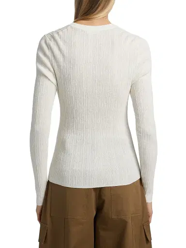 A.L.C. Women's Fisher Cotton-Blend Button-Front Cardigan - Bright White - Size XL | Thumbnail 5 A.L.C. Women's Fisher Cotton-Blend Button-Front Cardigan - Bright White - Size XL | Thumbnail 5