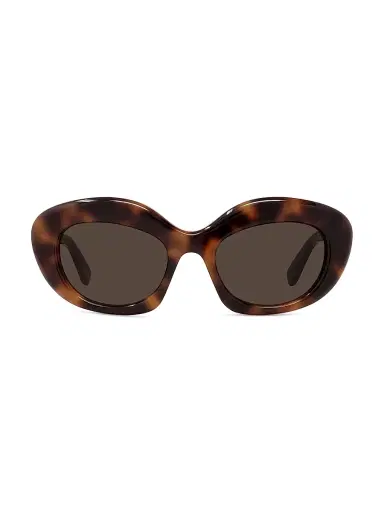 Loewe Women's Curvy 51MM Cat-Eye Sunglasses - Havana Brown Black | Thumbnail 2 Loewe Women's Curvy 51MM Cat-Eye Sunglasses - Havana Brown Black | Thumbnail 2