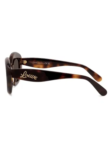 Loewe Women's Curvy 51MM Cat-Eye Sunglasses - Havana Brown Black | Thumbnail 3 Loewe Women's Curvy 51MM Cat-Eye Sunglasses - Havana Brown Black | Thumbnail 3