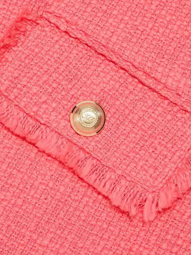 Cinq à Sept Women's Pammy Cotton Tweed A-Line Minidress - Sunset Blush | Thumbnail 7 Cinq à Sept Women's Pammy Cotton Tweed A-Line Minidress - Sunset Blush | Thumbnail 7